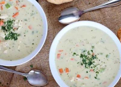 طرز تهیه سوپ جو سفید با شیر و خامه؛ یک پیش غذای مجلسی