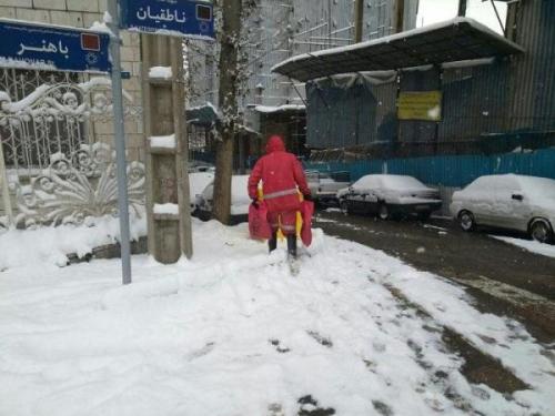 روایت روز برفی تهران از جنوب تا شمال شهر ، بارش بی امان و کوشش شهرداری